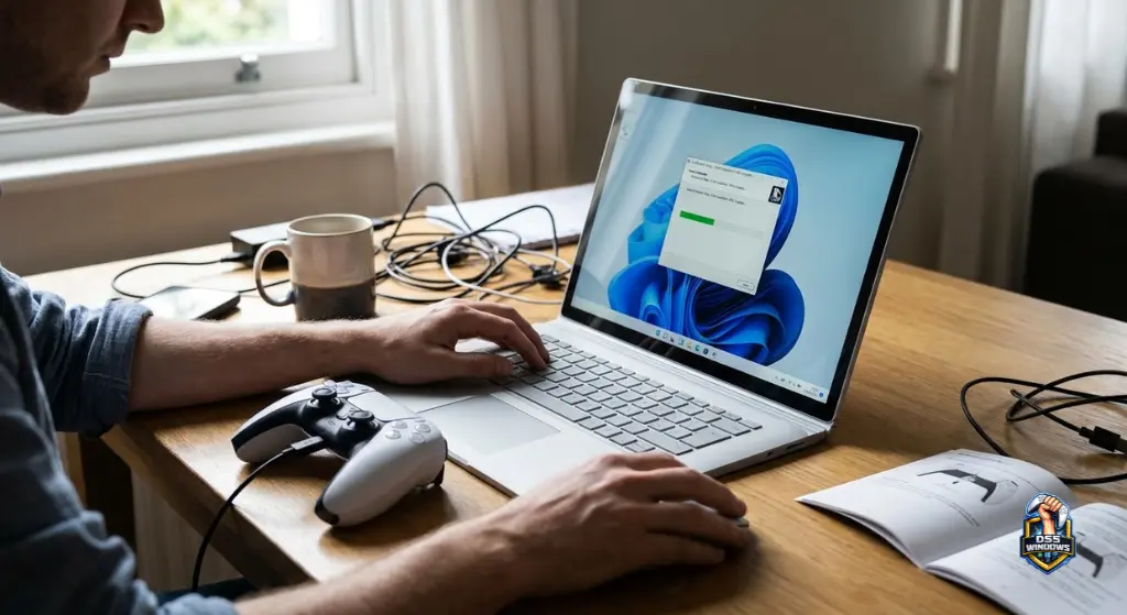 How to connect pc 5 controller on pc